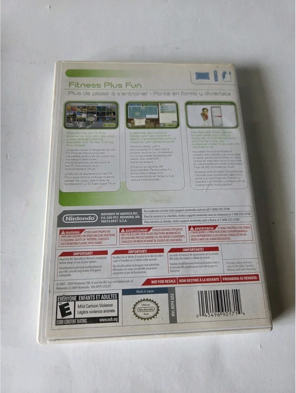 NINTENDO Wii - Wii Fit Plus Game with Manual Complete
